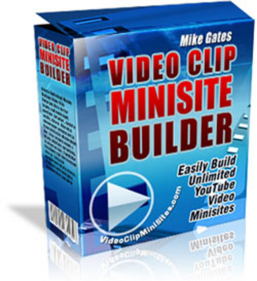 Product picture Video Clip Minisite Builder